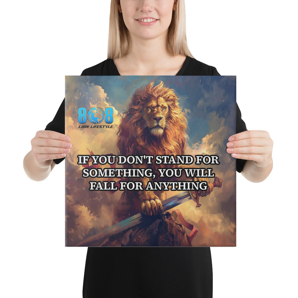 Declare your values with our Stand For Something Canvas, a bold reminder to live with strength and purpose. This Motivational Values Quote Canvas Wall Art fuels daily conviction, while the Stand Strong Inspirational Canvas Print uplifts your mindset. Designed as Courage and Integrity Motivational Canvas Art, it also shines as Empowerment and Belief Canvas Wall Decor for home or office. Add to cart today!