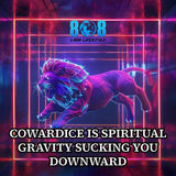Rise above fear with the What Is Cowardice Sticker, a bold reminder to choose strength over surrender. This Courage over comfort quote sticker challenges complacency, while the Rise above fear motivational decal fuels decisive action. Designed as a Spiritual strength mindset sticker and Reject weakness daily reminder sticker, it keeps your standards high. Elevate your character—Add to cart now.