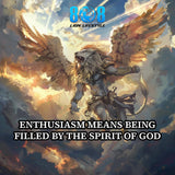 The Enthusiasm Sticker is a bold reminder that true passion flows from above. This powerful Christian motivational quote sticker declares purpose with confidence. Designed as a vibrant Filled with the spirit sticker, it inspires daily action as a meaningful Faith based inspiration sticker and uplifting God centered mindset sticker. Let your spirit lead with strength and joy — Add to cart now.