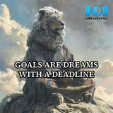 Turn vision into victory with the What Are Goals Sticker—a bold reminder that dreams become reality when given a deadline. This Dreams with a deadline quote sticker and Goal setting motivational sticker sharpen your focus daily. Designed as a Turn dreams into plans sticker and Deadline driven success sticker, it fuels disciplined action. Add to cart now and achieve with urgency.