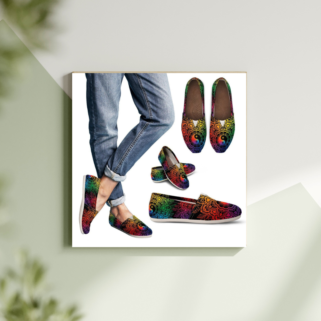 Chakra Splatter Slip Spiritual shoes