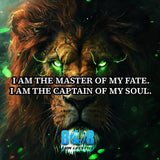 Take command of your life with the Master and Captain Sticker—a bold declaration of personal sovereignty. This Master of my fate quote sticker and Captain of my soul inspirational sticker ignite fearless ownership. Designed as a Self-responsibility motivational sticker and Own your destiny reminder sticker, it empowers decisive action daily. Add to cart now and captain your future with confidence.