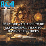 Unlock your edge with the Be Resourceful Sticker, built for thinkers who create solutions from nothing. This Entrepreneur problem solver motivational sticker fuels decisive action, while the Creative mindset quote sticker sparks bold ideas daily. Elevate your workspace with a Make it happen laptop sticker and Innovation over limitation inspirational sticker designed for builders. Turn obstacles into opportunity—Add to cart now.