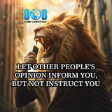 Stand firm in your truth with the People's Opinion Sticker, a bold reminder that guidance is optional but your path is yours. This Trust yourself motivational sticker strengthens inner confidence, while the Independent mindset quote sticker reinforces autonomy. Elevate your focus with a Confidence over criticism laptop sticker and Self-belief inspirational sticker. Lead your own life—Add to cart now.