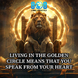 The Living in the Golden Circle means that you speak from your heart sticker is a bold reminder to lead with purpose and conviction. This powerful Speak from the heart quote sticker inspires authentic expression, while the Golden Circle mindset motivational sticker reinforces clarity and vision. Designed as a Purpose driven leadership quote sticker and Authentic living inspirational sticker, it fuels daily impact. Add to cart now and lead from within.