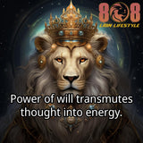 The Transmutation Of Will Sticker is a bold reminder that focused intention creates results. This powerful Power of will motivational sticker channels discipline into action, while the Thought into energy quote sticker reinforces inner strength. Designed as a Manifest through intention mindset sticker and Mental alchemy inspirational sticker, it fuels transformation daily. Add to cart now and activate your willpower.