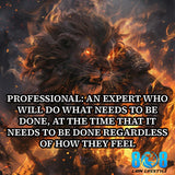 The Printful Print On Demand Sticker represents relentless professionalism. This bold Professional work ethic motivational sticker reinforces showing up and executing daily. Featuring the powerful Do what needs to be done quote sticker message, it doubles as a Discipline over feelings inspirational sticker and Elite standards mindset reminder sticker for peak performance. Add to cart now and elevate your standards today.