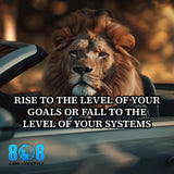 The Rise Or Fall Sticker is your daily reminder that systems determine success. This bold Systems over goals motivational sticker reinforces execution over intention, while the Build better systems quote sticker sharpens your structure. Designed as a Level up your habits inspirational sticker and Discipline driven success reminder sticker, it drives real progress. Add to cart now and rise with better systems.