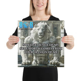 Self-Worth Motivational Wall Art