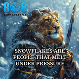 The Snowflakes Car Magnet is a bold reminder that pressure exposes truth. This Pressure reveals character car magnet challenges comfort, while the Toughen up mindset vehicle magnet builds grit. Designed as a Resilience under pressure motivation magnet, it reinforces Strength over sensitivity car magnet on every drive—embrace the heat, harden your resolve, and Add to cart now.