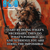 The Doing Impossible Car Magnet reminds you that greatness begins with action. This Start with what’s necessary car magnet keeps you grounded, while the Progress from possible to impossible vehicle magnet fuels momentum. Designed as a Step by step success motivation magnet, it proves Small actions create miracles car magnet every day—start now, keep moving, achieve the impossible, and Add to cart now.
