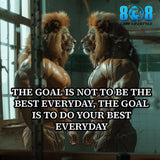 Level up daily with the Do Your Best Sticker, a powerful reminder that effort beats ego. This Do your best every day motivational sticker keeps your standards high, while the Progress not perfection quote sticker fuels growth. Stay focused with the Daily effort success mindset sticker and bold Consistency over comparison sticker energy. Improve daily. Compete with yesterday. Add to cart now.