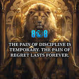 The Pain Mug fuels your drive with every sip, reminding you to choose discipline over regret. This Discipline over regret mug keeps your focus sharp, while the Regret prevention coffee mug boosts daily determination. Elevate your grind with this No excuses motivation mug, crafted to reinforce a Stay committed mindset mug and unstoppable momentum. Add to cart now!