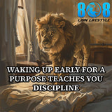 Success starts before sunrise. The Learning Discipline Sticker reminds you that purpose-driven mornings build powerful habits. This Wake up early success quote sticker fuels momentum, while the Morning routine motivational sticker reinforces consistency. Strengthen focus with the Discipline through purpose decal and the Early riser mindset reminder sticker — add to cart now and win your mornings daily.