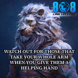 Protect your kindness with the Warning To Helping Hands Car Magnet, a powerful reminder to give with wisdom. This Beware of takers motivational car magnet reinforces healthy limits. Designed as a Boundaries protect generosity vehicle magnet, it keeps strength and discernment top of mind. Use this Help wisely stay strong daily reminder car magnet and Give without being used quote car magnet on every drive. Add to cart