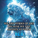 Create with intention every day using the Works Of Art Car Magnet, a reminder that growth is an active process. This We are works of art motivational car magnet inspires purpose on the road. Designed as a Life as art daily reminder vehicle magnet, it fuels a Self-creation mindset inspirational car magnet. Let this Becoming your best self quote car magnet guide daily progress. Add to cart