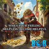 The Response To Helplessness Mug empowers you to shift from overwhelm into purposeful action. This Become helpful action mug inspires strength in moments of doubt, while the Helplessness to strength mug reinforces resilience. Build momentum with the Empowered response mindset mug, crafted as a Turn struggle into service mug that transforms challenges into meaningful impact. Add to cart now!