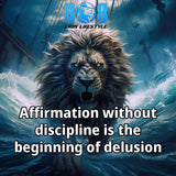 The Delusion Prevention Sticker is a bold reminder that talk without action leads nowhere. This powerful Affirmation without discipline sticker reinforces execution daily. Designed as a sharp Self-discipline motivational sticker, it promotes a Reality over illusion mindset sticker approach while serving as the ultimate Accountability quote sticker for laptop. Stay grounded, stay disciplined — Add to cart.