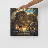 Unlawful Greed Canvas
