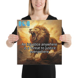 Threat To Justice Canvas