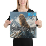 Discipline Yourself Motivational Canvas Art