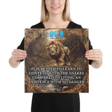 Contend With Snakes Canvas