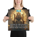 Golden Circle Canvas