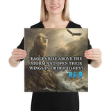 Eagle's Storm Rise Canvas
