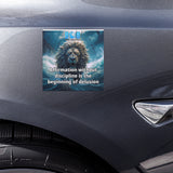 The Delusion Prevention Car Magnet keeps your mindset grounded where results are built. This Discipline over affirmation car magnet reinforces action first, while the Reality based mindset magnet sharpens clarity. Designed as a bold Truth over fantasy vehicle magnet, it strengthens ownership with a powerful Self-accountability car magnet that keeps you honest, focused, and progressing every day. Add to cart now and stay grounded in truth.