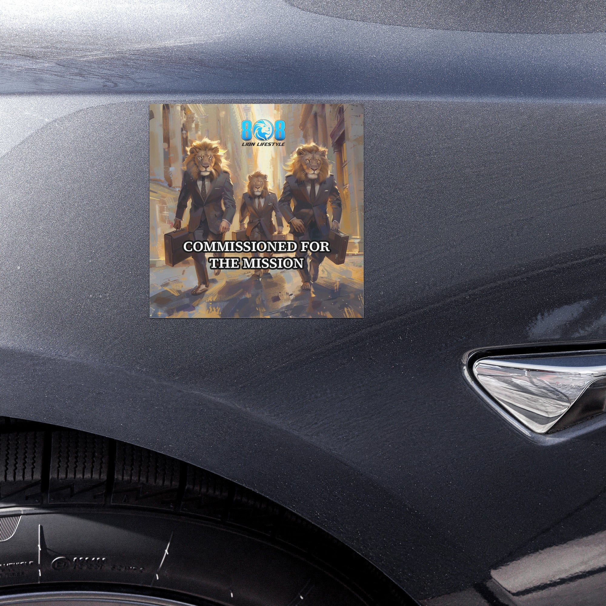 Step into your calling with the Commissioned Car Magnet, a bold reminder that your life has purpose. This Called to purpose car magnet fuels conviction through its Mission driven faith vehicle magnet message. Designed as a Sent with purpose quote car magnet and Spiritual assignment motivation magnet, it reminds you daily that you were chosen, equipped, and sent. Add to cart