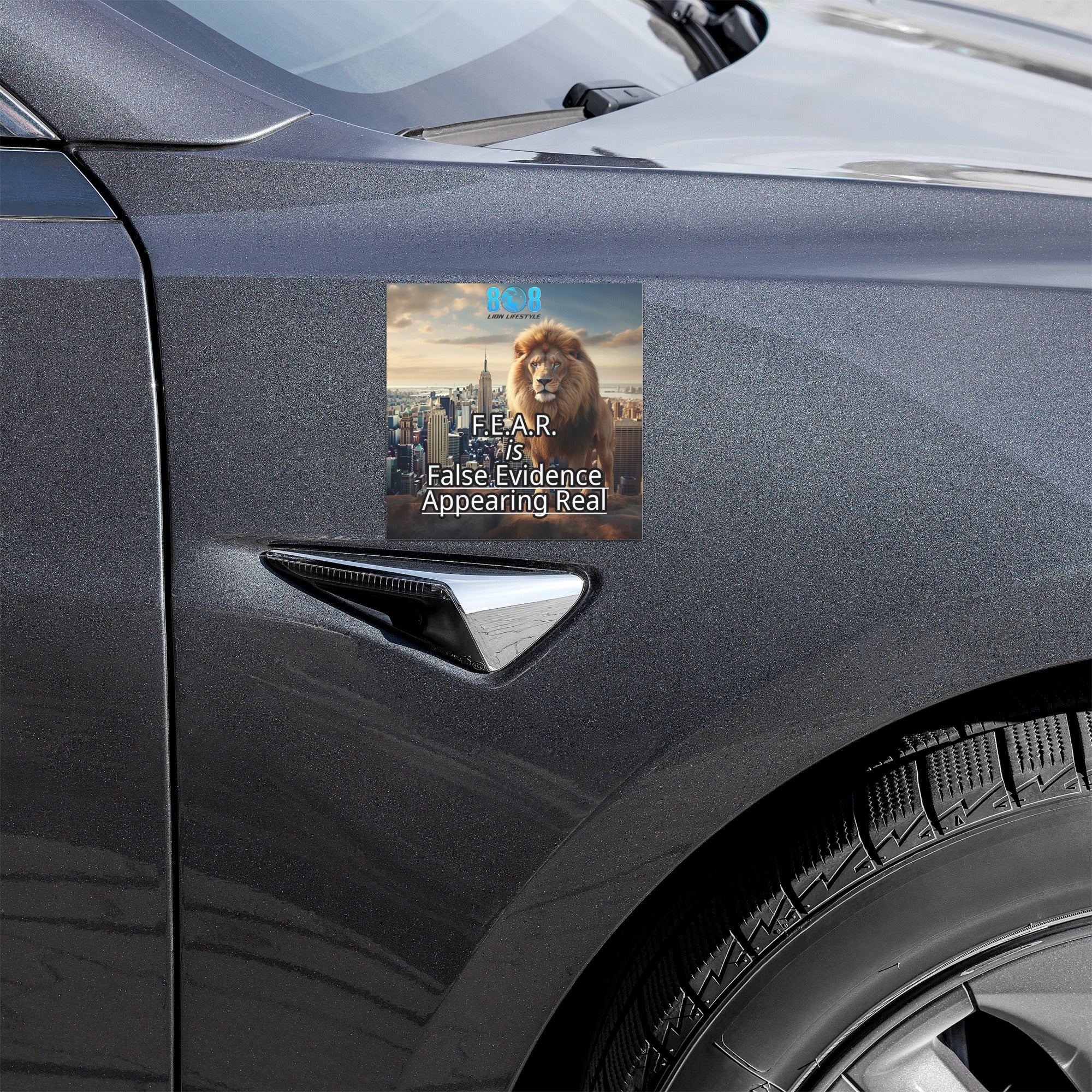 Fear loses power when truth takes the wheel. The F.E.A.R Car Magnet exposes limits as illusion. This False Evidence Appearing Real Car Magnet reframes perspective, while the Overcome Fear Motivation Car Magnet builds bold action. Let the Fear Is An Illusion Vehicle Magnet and Courage Over Fear Inspirational Car Magnet drive confidence through every challenge. Add to cart
