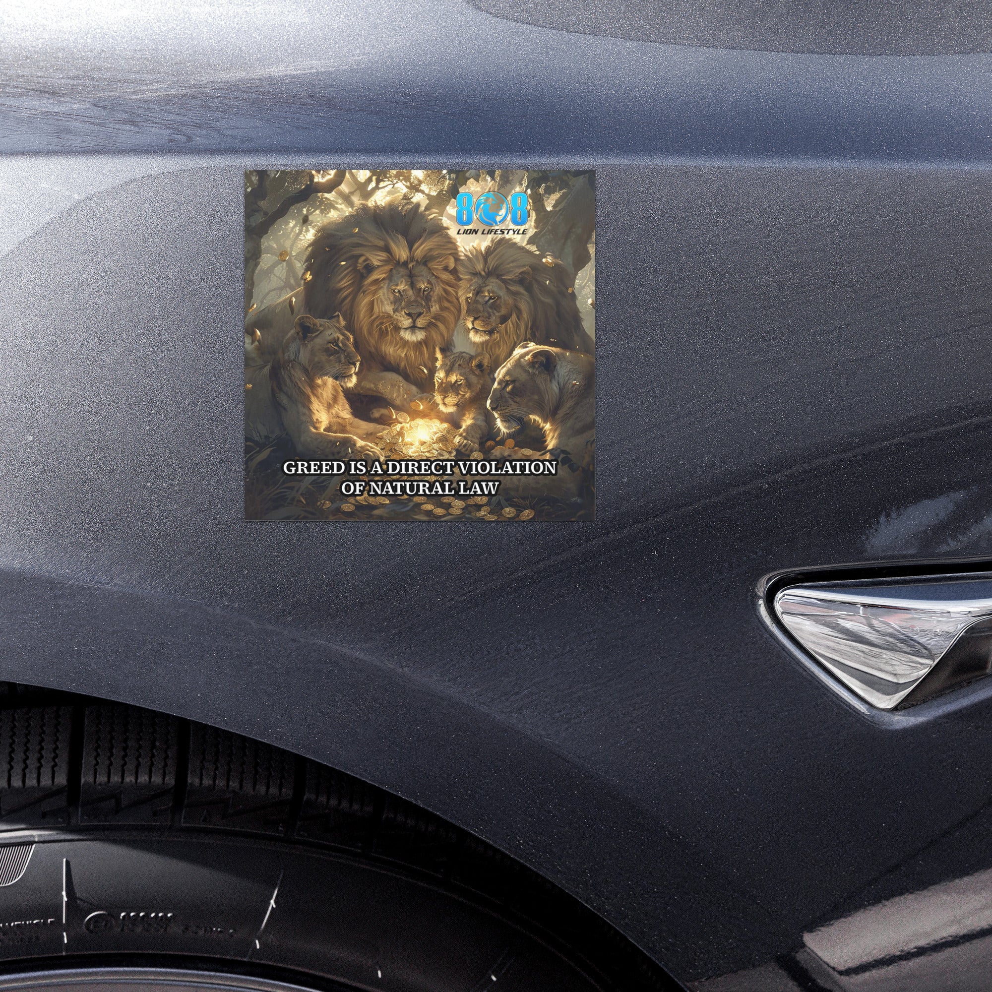 Make a bold statement every time you drive with the Unlawful Greed Car Magnet. This powerful reminder that greed violates natural law car magnet thinking inspires integrity, balance, and purpose. Designed as an anti greed motivational car magnet, it promotes an ethical wealth mindset vehicle magnet philosophy rooted in truth and honor. Elevate character with this moral discipline inspirational car magnet—add to cart now.