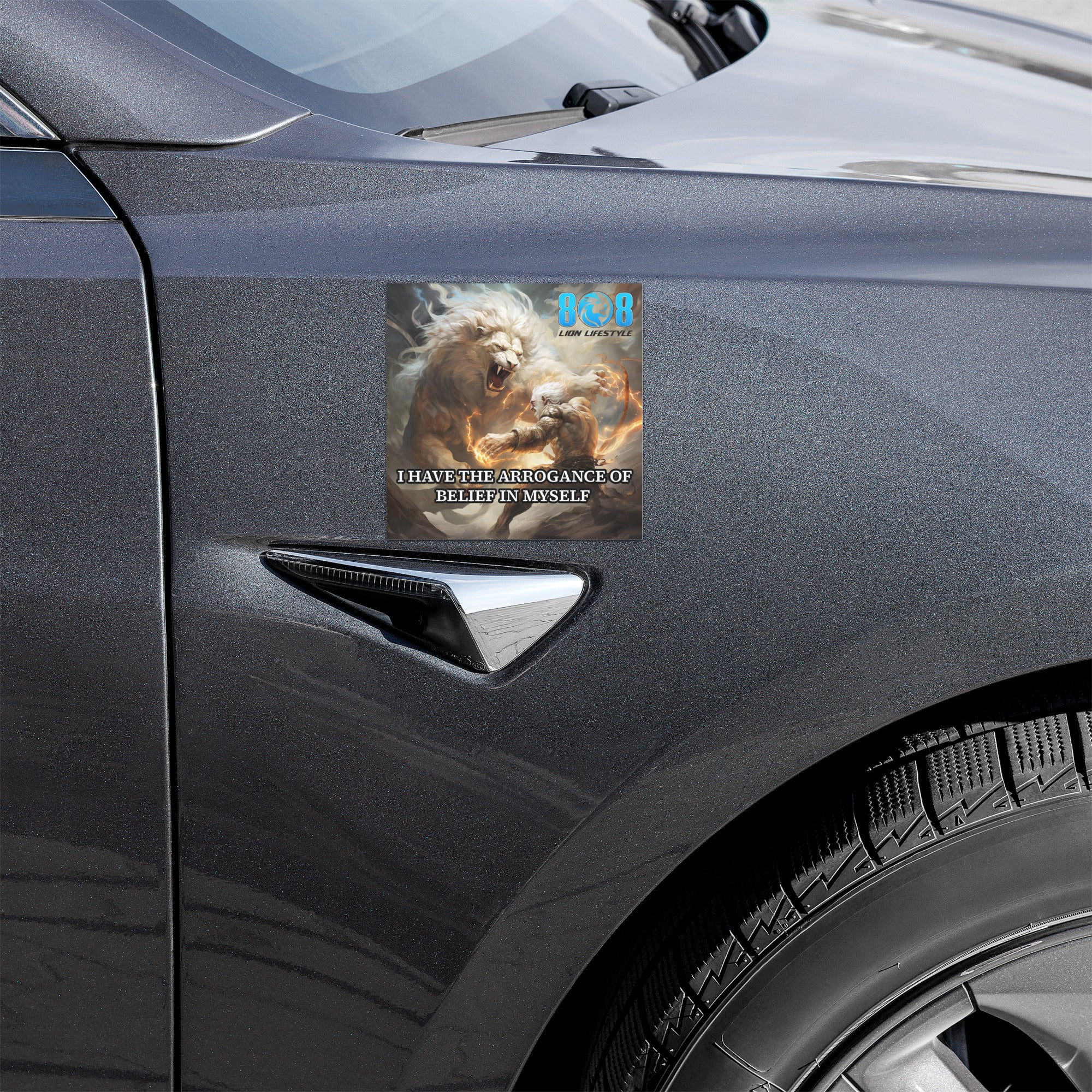 Drive your confidence everywhere with the Arrogance Of Belief Car Magnet—a bold declaration of unstoppable self-trust. This Unapologetic self confidence car magnet commands attention, while the Believe in yourself bold statement magnet reinforces fearless identity. Showcase the Confidence mindset vehicle magnet and Fearless ambition motivational car magnet on your ride. Make belief visible—Add to cart now.