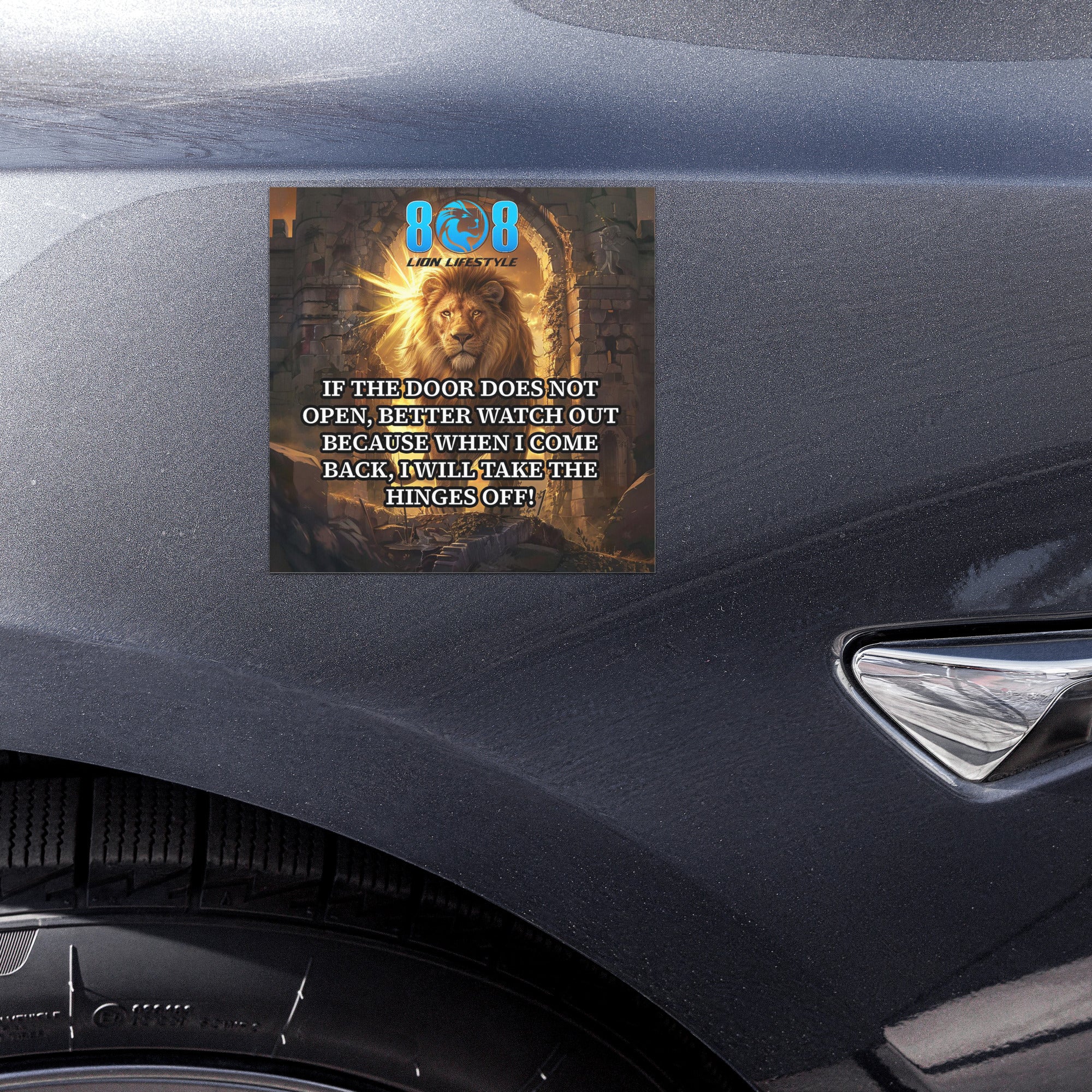 Turn resistance into momentum with the Hinges Off Car Magnet, built for those who refuse limits. This Unstoppable determination car magnet fuels focus daily. Drive forward with a Never quit mindset vehicle magnet that reminds you to act boldly. Smash ceilings using a Break barriers motivational car magnet, and stay locked in with a Relentless success quote car magnet. Own the road. Add to cart.
