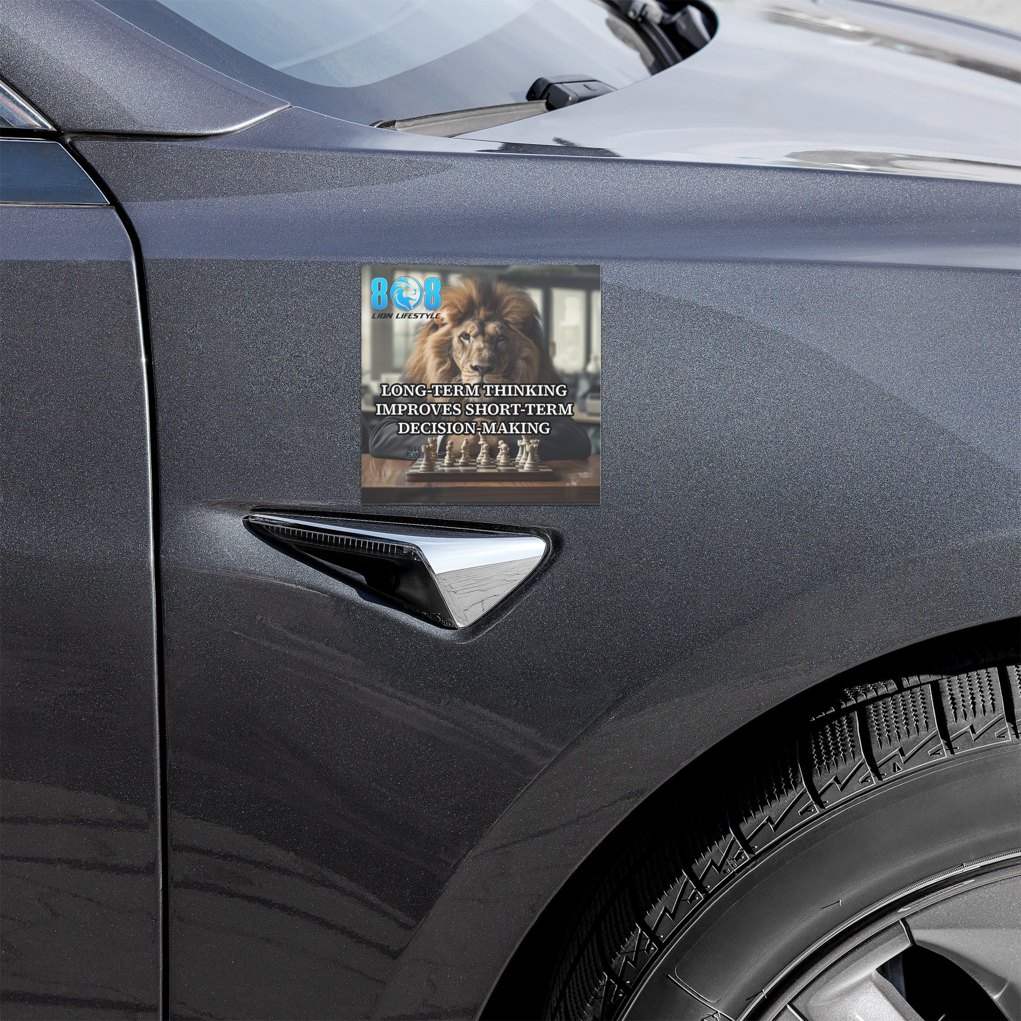 Make sharper choices every mile with the Improved Decisions Car Magnet, a daily cue to think beyond the moment. This long term thinking better choices car magnet strengthens clarity, while the smart decision making mindset vehicle magnet reinforces discipline. Designed as a strategic choices daily reminder car magnet, it keeps you focused to think ahead decide better car magnet results that compound over time—Add to cart now.