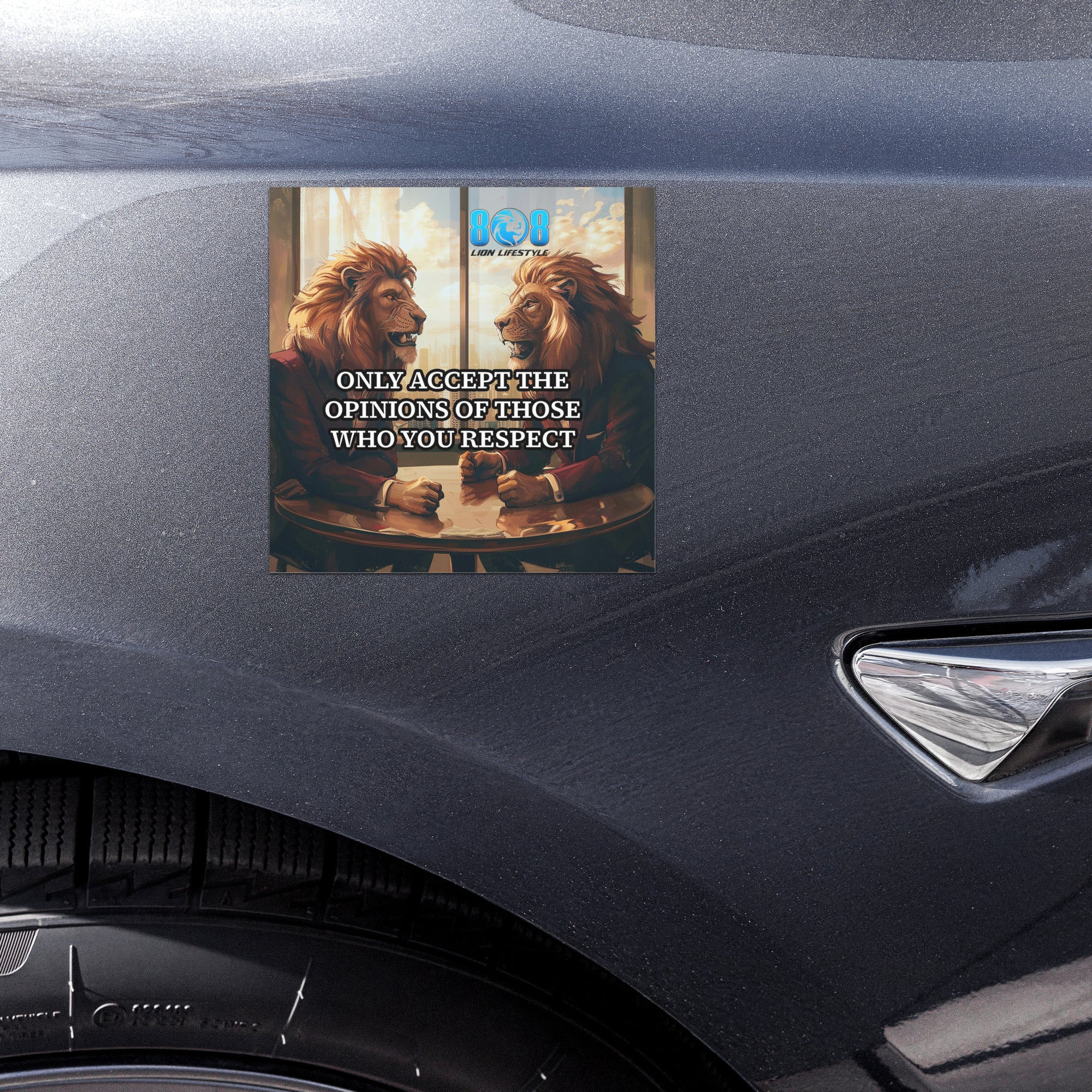 Drive with discernment and confidence. The Acceptable Opinion Car Magnet reminds you to value wisdom, not noise. This Respect earned advice motivational car magnet reinforces clarity and strong decision-making. Let this Selective influence mindset vehicle magnet, Wisdom over noise inspirational car magnet, and Choose mentors not critics car magnet guide your focus toward growth, leadership, and purpose every day. Add to cart
