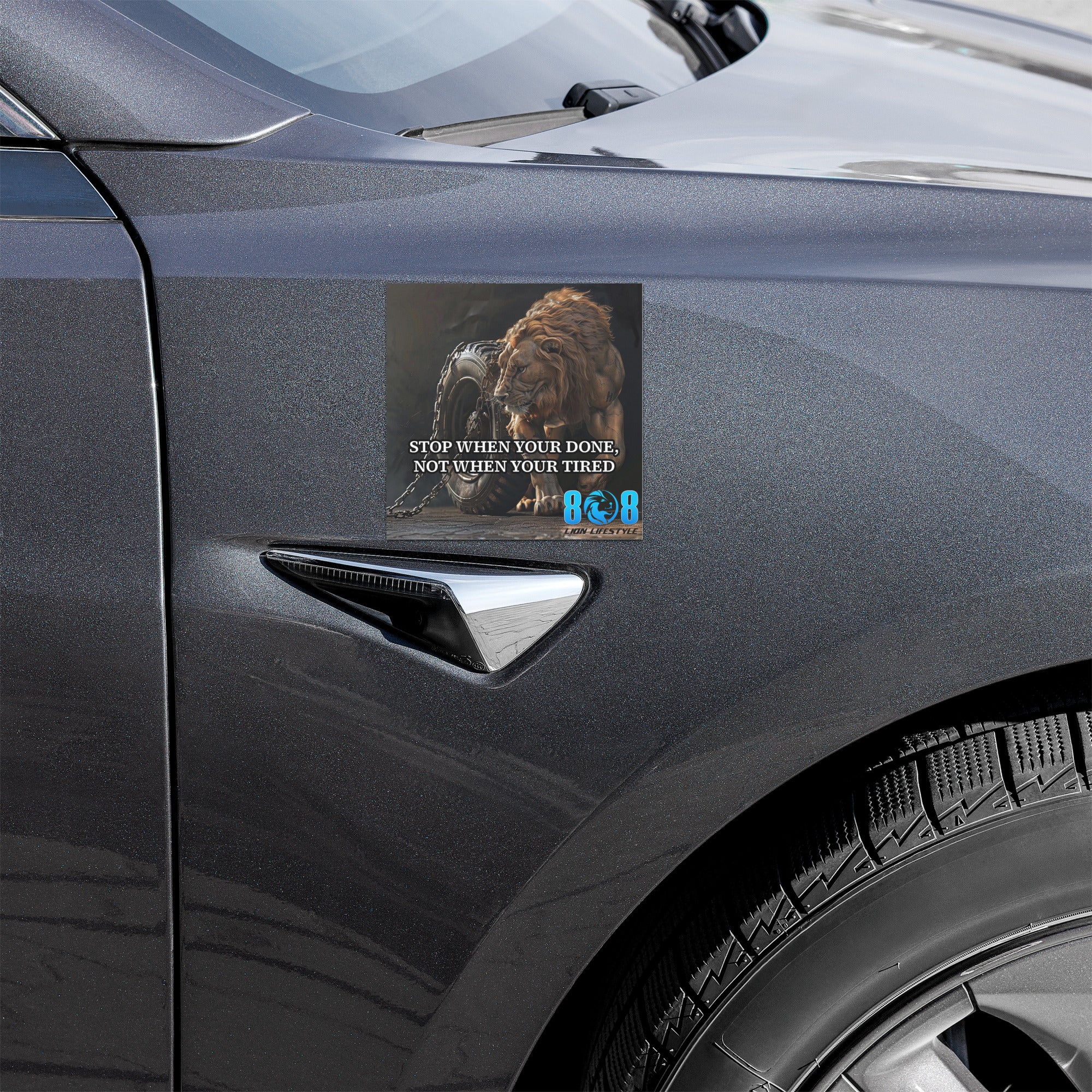 The Stop When You Done Car Magnet is built for finishers, not quitters. This Finish the mission motivation car magnet reinforces focus, while the Discipline over fatigue vehicle magnet keeps standards high. Designed to sharpen a Complete the work mindset car magnet, it anchors an Endurance beats exhaustion reminder magnet on every drive—finish what you start and Add to cart now.