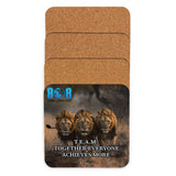 Strengthen your circle with the TEAM Coaster, a reminder that greatness is never achieved alone. This teamwork mindset coaster fuels unity, while the together everyone achieves more coaster reinforces shared purpose. Build momentum with the collaboration motivation drink coaster and elevate group performance through this unity and success coaster. Inspire your team to rise together—Add to cart now.