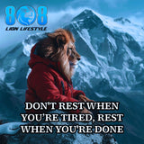 Push beyond limits with the Rest When Done Mug, crafted for achievers who refuse to quit early. This motivational hustle mug doubles as a powerful productivity quote mug, a daily discipline mindset mug, and a bold hard work coffee mug that fuels determination from sunrise to grind time. Stay focused and finish strong—Add to cart now.