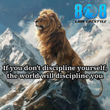 Discipline Yourself Motivational Canvas Art