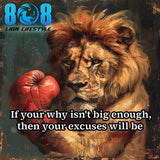 Ignite unstoppable drive with the Big Enough Why Sticker—a bold reminder that purpose defeats excuses. This Find your why motivational sticker and Purpose over excuses quote sticker sharpen commitment daily. Designed as a Strong why strong life reminder sticker and Motivation starts with purpose sticker, it fuels relentless action. Add to cart now and anchor your why in power.