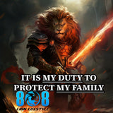 Honor your calling with the Duty To Protect Sticker, a bold reminder that family comes first. This Family first motivational sticker strengthens commitment, while the Protector mindset quote sticker reinforces courage daily. Display leadership proudly with a Fatherhood leadership laptop sticker and Strength and responsibility inspirational sticker built for men of honor. Stand firm for what matters most—Add to cart now.