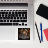 Command attention with the True King Stare Sticker, designed for leaders who move with purpose. This Royal presence mindset sticker symbolizes authority and calm power. A bold Leadership gaze power quote sticker that sharpens intent, reinforces confidence, and awakens inner strength. Use this Dominant focus inspirational sticker as your daily reminder of discipline and resolve—a true King energy motivation sticker. Add to cart now