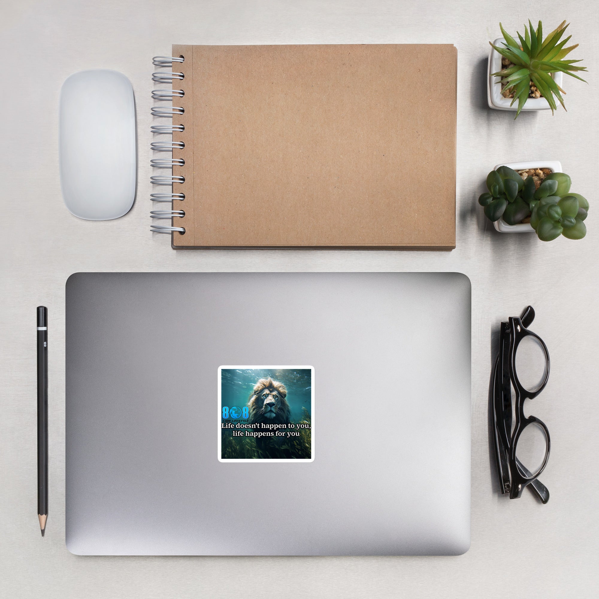Reclaim your power with the Life's For You Sticker, a bold reminder that every challenge serves your growth. This Life happens for you motivational sticker strengthens resilience, while the Empowered mindset quote sticker fuels confident action. Elevate your space with a Perspective shift laptop sticker and Growth through challenges inspirational sticker. Turn obstacles into opportunity—Add to cart now.