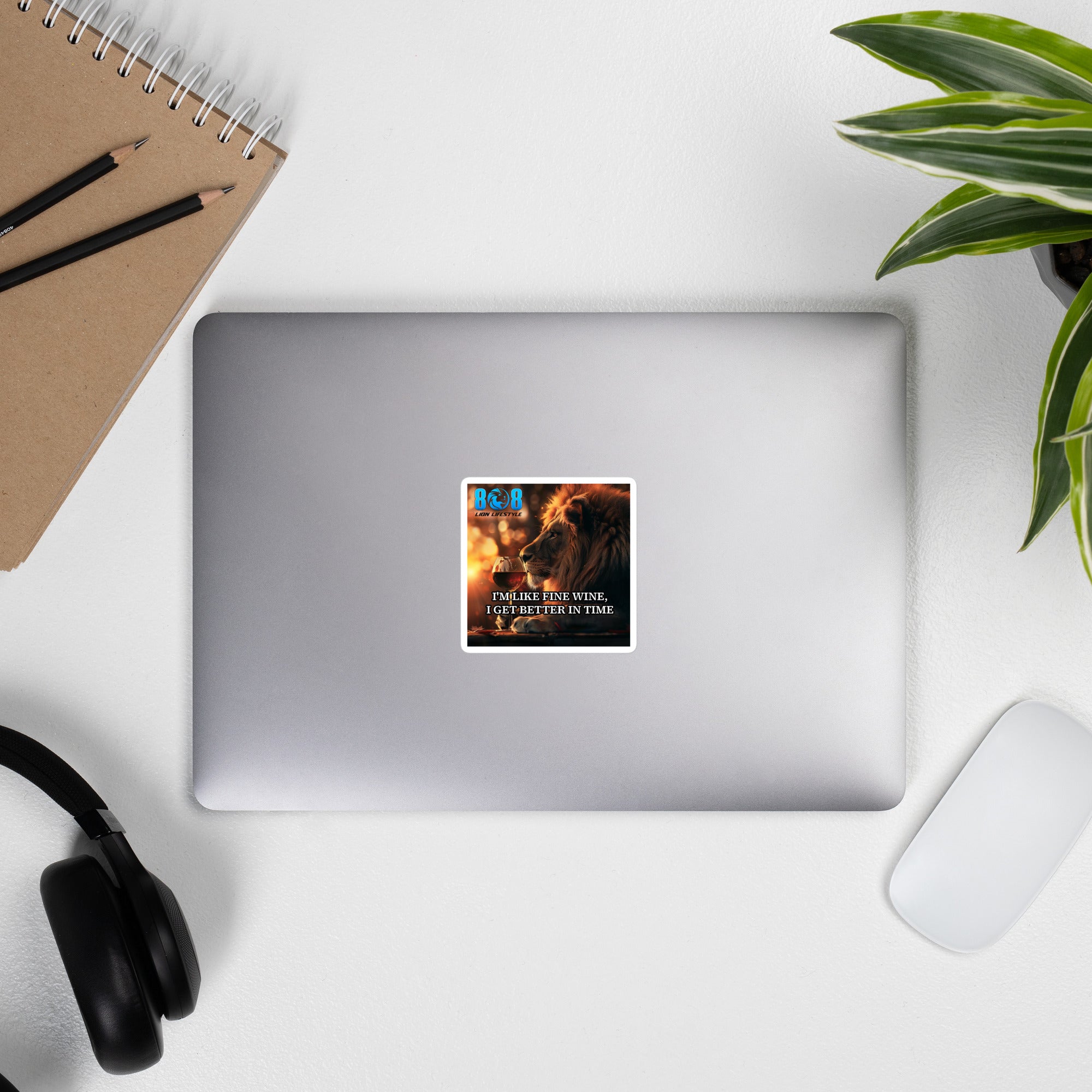 Celebrate your evolution with the Fine Wine Sticker—a bold reminder that greatness matures beautifully. This Aging like fine wine quote sticker and Better with time motivational sticker radiate confident growth. Designed as a Glow up over time reminder sticker and Vintage and thriving sticker, it honors progress and poise. Add to cart now and age with unstoppable confidence.