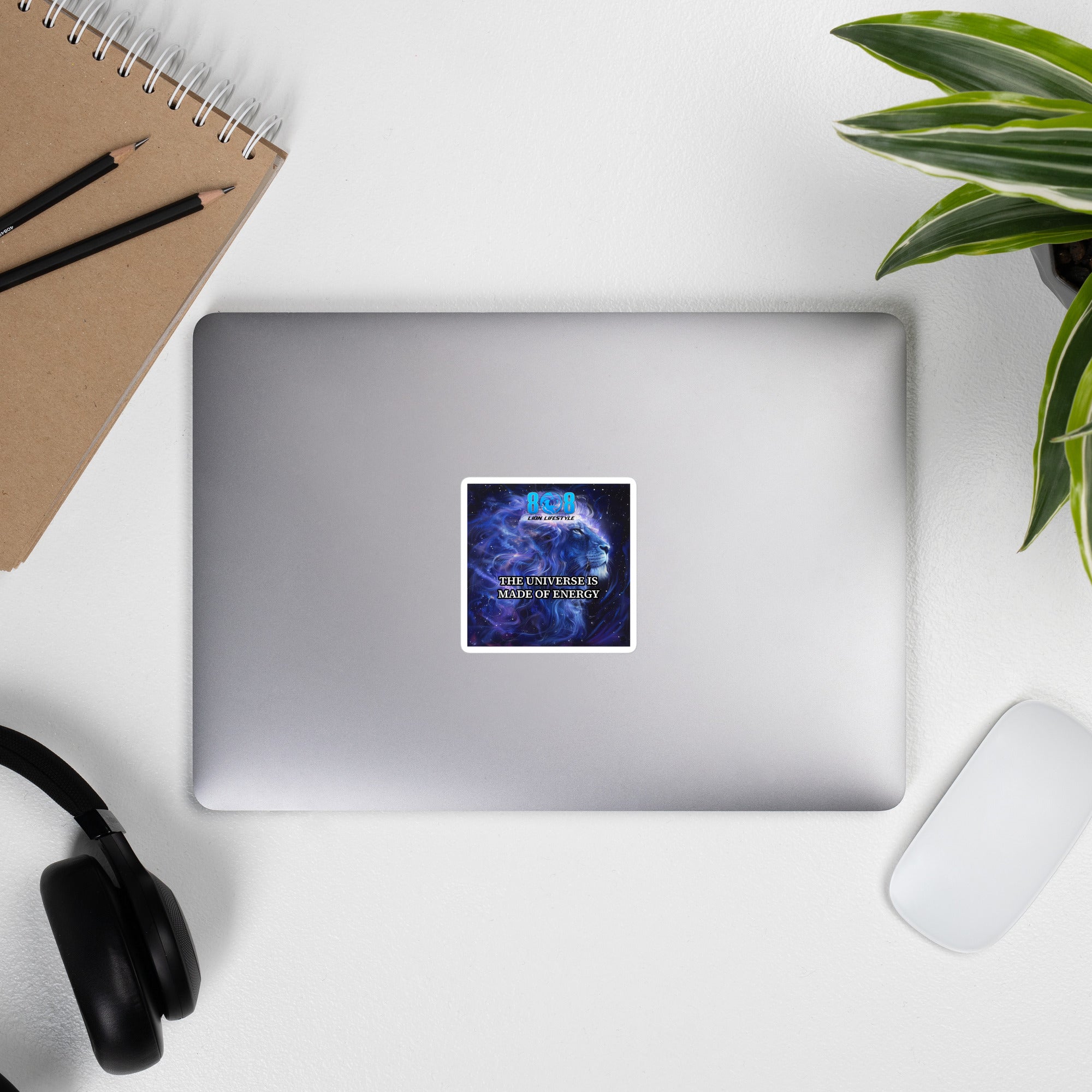 Everything begins with vibration. The Universal Energy Sticker reminds you that reality responds to frequency. This Everything is energy quote sticker reinforces awareness, while the Law of vibration motivational sticker sharpens intention. Elevate consciousness with the Quantum mindset inspirational decal and the Energy flows where focus goes sticker — add to cart now and align your energy today.