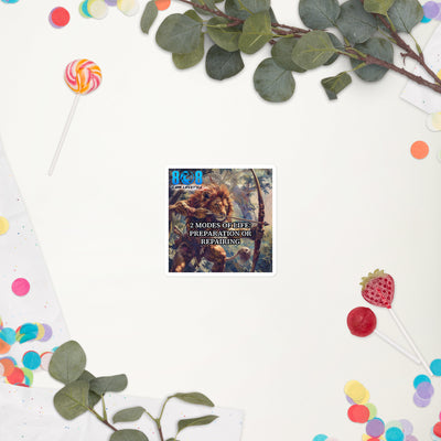 2 Modes Of Life Sticker