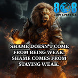 Transform your mindset daily with the Become Stronger Sticker — a bold declaration that strength is built, not given. This powerful Overcome weakness motivational sticker fuels resilience, while the Mental toughness quote sticker reinforces grit. Let this Growth through adversity inspirational sticker and Discipline builds strength reminder sticker push you forward every single day. Own your power now — Add to cart.