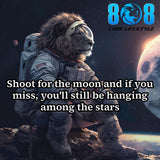 Elevate your vision with the Shoot For The Moon Sticker — a bold reminder to think beyond limits. This Dream big inspirational quote sticker and Aim high motivational sticker fuel fearless ambition. Let this Reach for the stars mindset sticker and Ambition driven success decal keep your goals sky-high every day. Chase greatness without hesitation. Aim higher, rise stronger—Add to cart now.