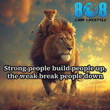 Lead with character using the Strong People Sticker — a bold reminder that real strength lifts others higher. This Build others up motivational sticker and Leadership character quote sticker reinforce integrity daily. Let this Positive influence inspirational sticker and Empower don’t tear down decal shape your culture and mindset. Strong leaders build. Weak leaders break. Choose strength—Add to cart now.